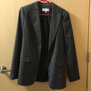 Calvin Klein Women's Gray Blazer size 6